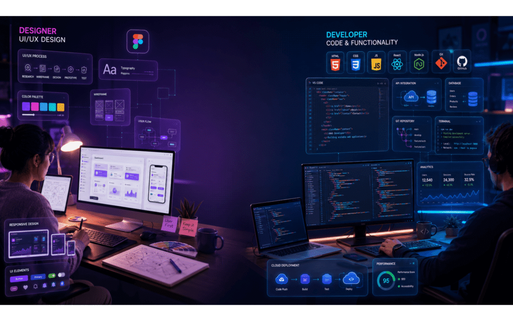 Web Designer vs Web Developer