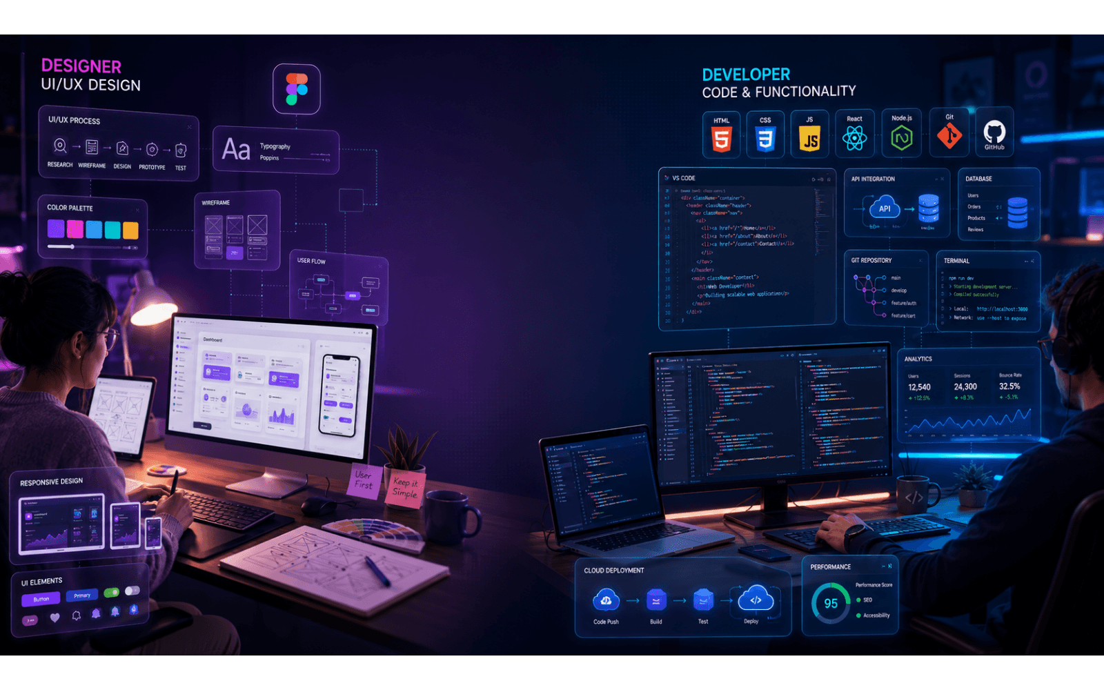 Web Designer vs Web Developer